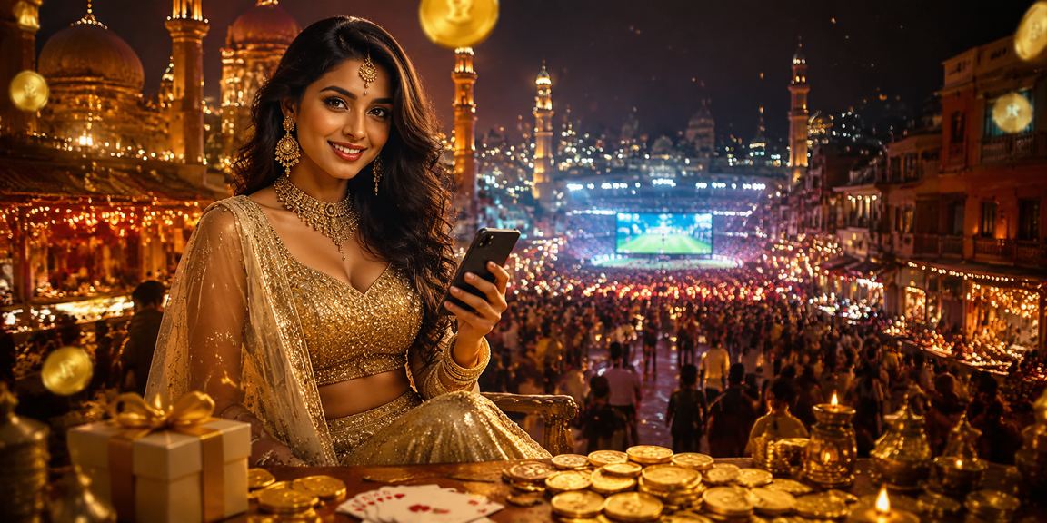 Online poker game with vibrant Indian cultural design elements